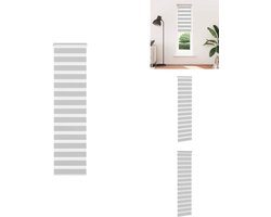 vidaXL Zebra Jaloezie - Zebra Jaloezieën - Zebra Rolgordijn - Dubbel Rolgordijn - Zebra rolgordijn 55x200 cm stofbreedte 50,9 cm lichtgrijs