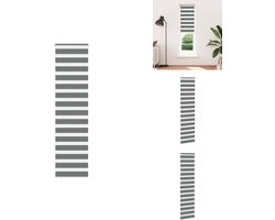 vidaXL Zebra Jaloezie - Zebra Jaloezieën - Zebra Rolgordijn - Dubbel Rolgordijn - Zebra rolgordijn 65x200 cm stofbreedte 60,9 cm donkergrijs