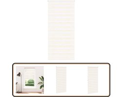 vidaXL Zebra rolgordijn - 110x200 cm - Marmer beige Zebra Gordijn - Rolgordijn - Zonwering - Privacy - Interieur Decoratie