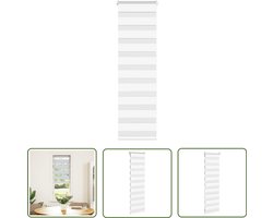 vidaXL Zebra Rolgordijn - 50x100 cm - Wit Polyester Zebra Rolgordijn - Rolgordijn - Raamdecoratie - Privacy Screen - Lichtregelaar