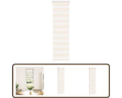 vidaXL Zebra Rolgordijn - 50x150 cm - Marmer Beige Zebra Gordijn - Rolgordijn - Raamdecoratie - Privacy Screen - Licht Regelaar