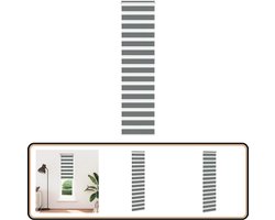 vidaXL Zebra rolgordijn - 55x230 cm - Donkergrijs Zebra Gordijn - Rolgordijn - Donkere Gordijnen - Kamer Decoratie - Woon Accessoires