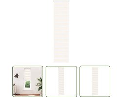 vidaXL Zebra rolgordijn 60x200 cm - Marmer Beige Zebra Rolgordijn - Zonwering - Privacy - Rolluiken - Raamdecoratie