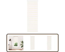 vidaXL Zebra rolgordijn - 75x200 cm - Marmer beige Zebra Gordijn - Rolgordijn - Zonwering - Privacy - Interieur Decoratie