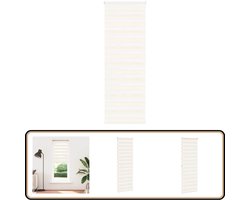 vidaXL Zebra Rolgordijn 90x200 cm - Marmer Beige Zebra Gordijn - Rolgordijn - Zonwering - Privacy - Marmer Beige
