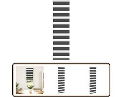 vidaXL Zebra rolgordijn - Zwart - 45x150 cm - 2 opties Zebra Gordijn - Rolgordijn - Zonwering - Privacy - Interieur Decoratie