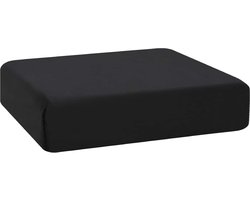 vidaXL - Zitkussen - 40 - x - 40 - x - 11 - cm - PU - Schuim - Zwart