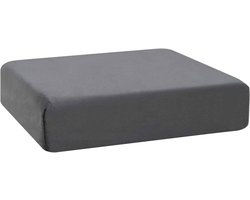 vidaXL - Zitkussen - Grijs - 40 - x - 40 - x - 10 - cm