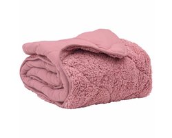 vidaXL - Zomer - Deken - 200 - x - 240 - cm - Zomer - Roze - Ademend