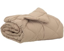 vidaXL - Zomer - Deken - Taupe - 220 - x - 135 - cm - Microvezel