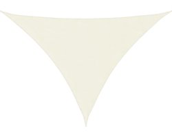 vidaXL - Zonnescherm - driehoekig - 2,5x2,5x3,5 - m - oxford - stof - crèmekleurig