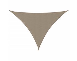 vidaXL - Zonnescherm - driehoekig - 2,5x2,5x3,5 - m - oxford - stof - taupe