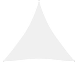 vidaXL - Zonnescherm - driehoekig - 3,6x3,6x3,6 - m - oxford - stof - wit