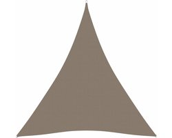 vidaXL - Zonnescherm - driehoekig - 3x3x3 - m - oxford - stof - taupe