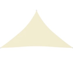 vidaXL - Zonnescherm - driehoekig - 3x3x4,24 - m - oxford - stof - crèmekleurig