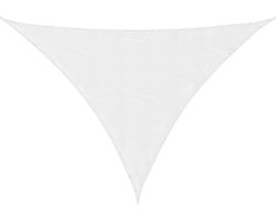 vidaXL - Zonnescherm - driehoekig - 3x4x4 - m - oxford - stof - wit