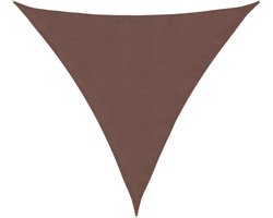 vidaXL Zonnescherm Driehoekig 4x4x4m Bruin Zonnescherm - Driehoekig Zonnescherm - Bruin Zonnescherm - Waterdicht Zonnescherm - Buitenzonwering