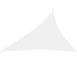 vidaXL - Zonnescherm - driehoekig - 4x5x6,4 - m - oxford - stof - wit