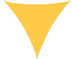 vidaXL - Zonnescherm - driehoekig - 5x5x5 - m - oxford - stof - geel