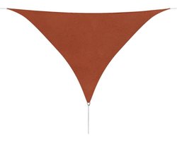vidaXL - Zonnescherm - driehoekig - 5x5x5m - oxford - stof - terracottakleur