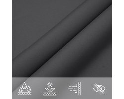 vidaXL - Zonnescherm - driehoekig - 5x6x6 - m - oxford - stof - antracietkleurig