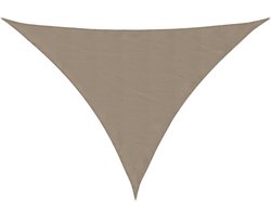 vidaXL - Zonnescherm - driehoekig - 5x6x6 - m - oxford - stof - taupe