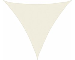 vidaXL - Zonnescherm - driehoekig - 6x6x6 - m - oxford - stof - crèmekleurig