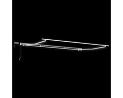 vidaXL - Zonnescherm - Frame - Wit - 450 - × - 300 - cm - Aluminium