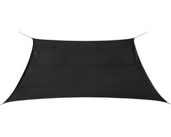 vidaXL - Zonnescherm - HDPE - vierkant - 2x2 - m - antraciet