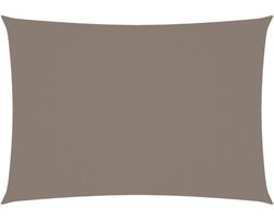 vidaXL - Zonnescherm - rechthoekig - 2,5x4 - m - oxford - stof - taupe