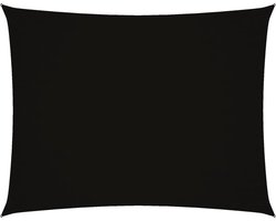 vidaXL Zonnescherm Rechthoekig 2,5x4 m Zwart Zonnescherm - Oxford Doek - Waterdicht - Uv Bestendig - Rekhoekig