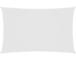 vidaXL Zonnescherm - Rechthoekig - 2,5x5m - Wit Zonnescherm - Oxford Stof - Waterdicht - Uv-bescherming - Wit
