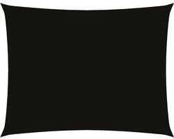 vidaXL Zonnescherm rechthoekig 2x3,5 m oxford stof zwart - Zonnezeil - Zonnezeilen - Zonnedoek - Zonnedoeken