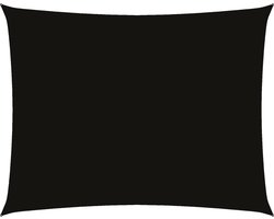 vidaXL Zonnescherm Rechthoekig 2x3,5m Zwart Zonnescherm - Oxford Stof - Waterdicht - Uv Bestendig - Zwart