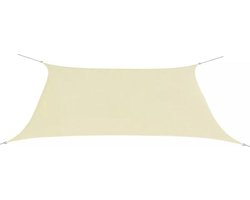 vidaXL - Zonnescherm - rechthoekig - 2x4 - m - oxford - stof - crèmekleurig