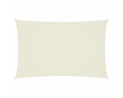vidaXL Zonnescherm rechthoekig 2x4,5 m oxford stof crèmekleurig - Zonnezeil - Zonnezeilen - Zonnedoek - Zonnedoeken