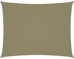 vidaXL - Zonnescherm - rechthoekig - 3x4 - m - oxford - stof - beige