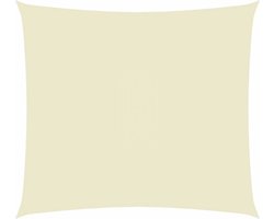 vidaXL - Zonnescherm - rechthoekig - 3x4 - m - oxford - stof - crèmekleurig