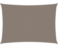 vidaXL - Zonnescherm - rechthoekig - 3x4 - m - oxford - stof - taupe