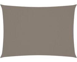 vidaXL - Zonnescherm - rechthoekig - 3x5 - m - oxford - stof - taupe