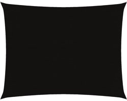 vidaXL Zonnescherm Rechthoekig 3x6 m - Waterbestendig Zwart Zonnescherm - Oxford Stof - Waterdicht - Uv-bescherming - Zwarte Kleur