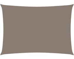 vidaXL - Zonnescherm - rechthoekig - 4x5 - m - oxford - stof - taupe