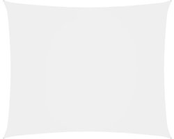 vidaXL - Zonnescherm - rechthoekig - 4x5 - m - oxford - stof - wit