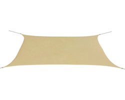 vidaXL - Zonnescherm - rechthoekig - 4x6 - m - oxford - stof - beige