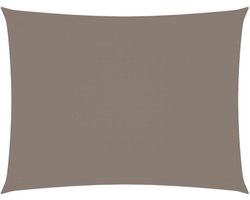 vidaXL - Zonnescherm - rechthoekig - 4x6 - m - oxford - stof - taupe