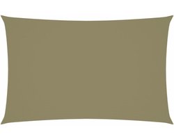 vidaXL - Zonnescherm - rechthoekig - 4x7 - m - oxford - stof - beige