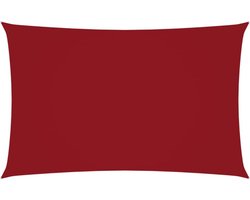 vidaXL - Zonnescherm - rechthoekig - 4x7 - m - oxford - stof - rood
