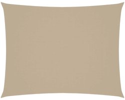 vidaXL - Zonnescherm - rechthoekig - 5x6 - m - oxford - stof - beige
