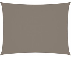 vidaXL - Zonnescherm - rechthoekig - 5x6 - m - oxford - stof - taupe