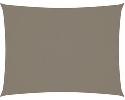 vidaXL - Zonnescherm - rechthoekig - 5x7 - m - oxford - stof - taupe